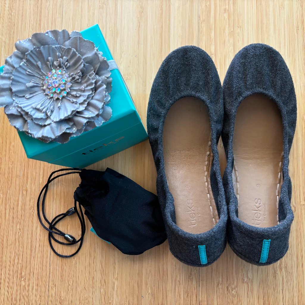 Tieks - Vegan Wool Ballet Flats - Greystone